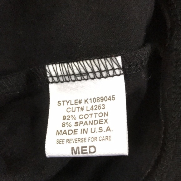 New EMMA & SAM Black V-Neck Shirt Size Medium - Picture 7 of 7